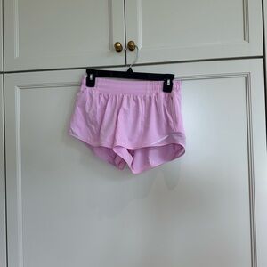 NEVER WORN Lululemon Light Pink HOTTY HOT Shorts